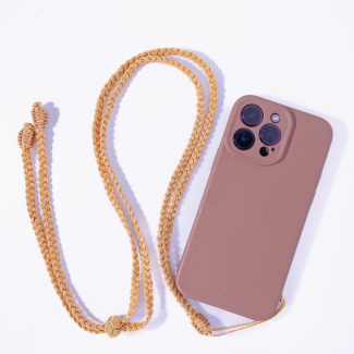 Cordon téléphone doré Élya