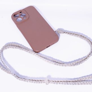 Cordon Téléphone argenté Okra