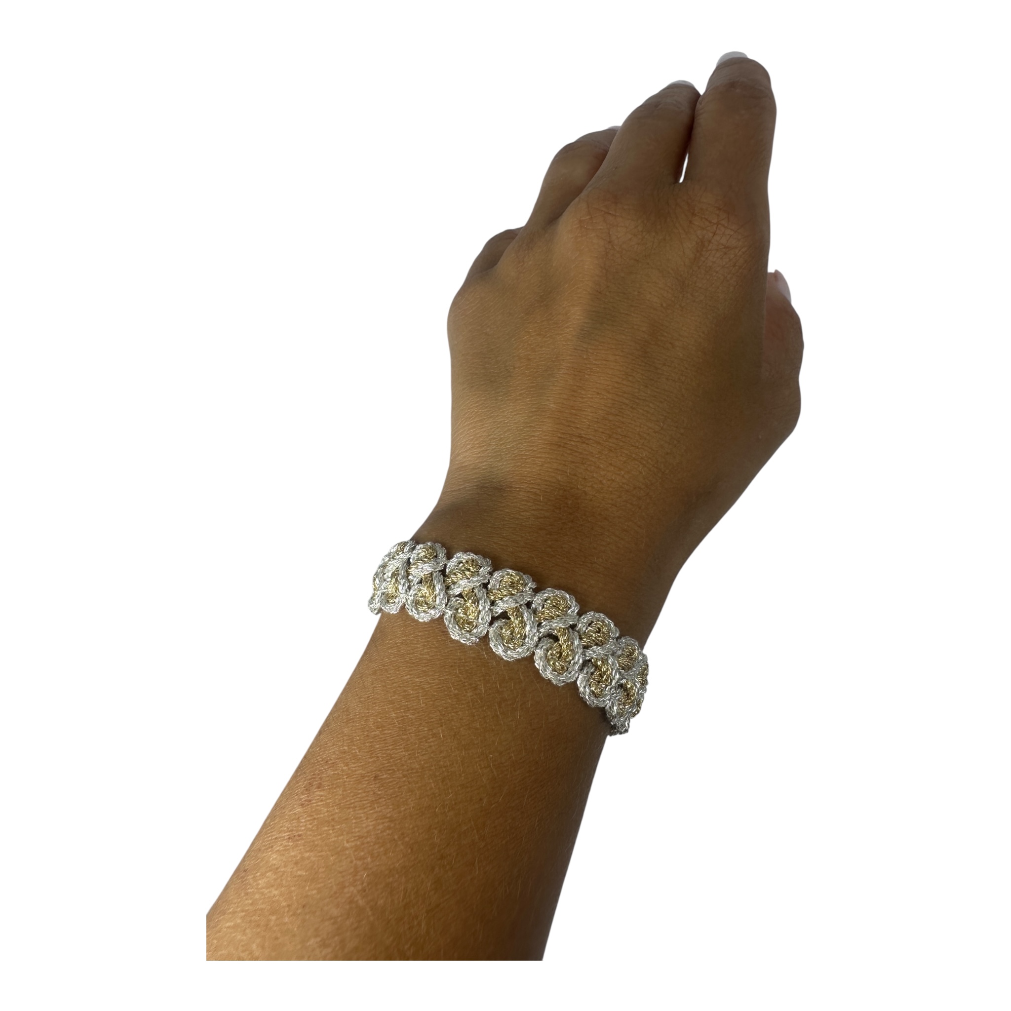 Bracelet Dune doré/argenté Saphia – Image 5
