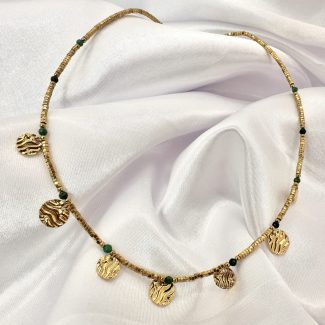 Collier Sahara Zara vert