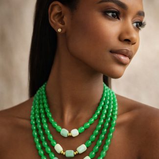 Collier Fes vert malaki